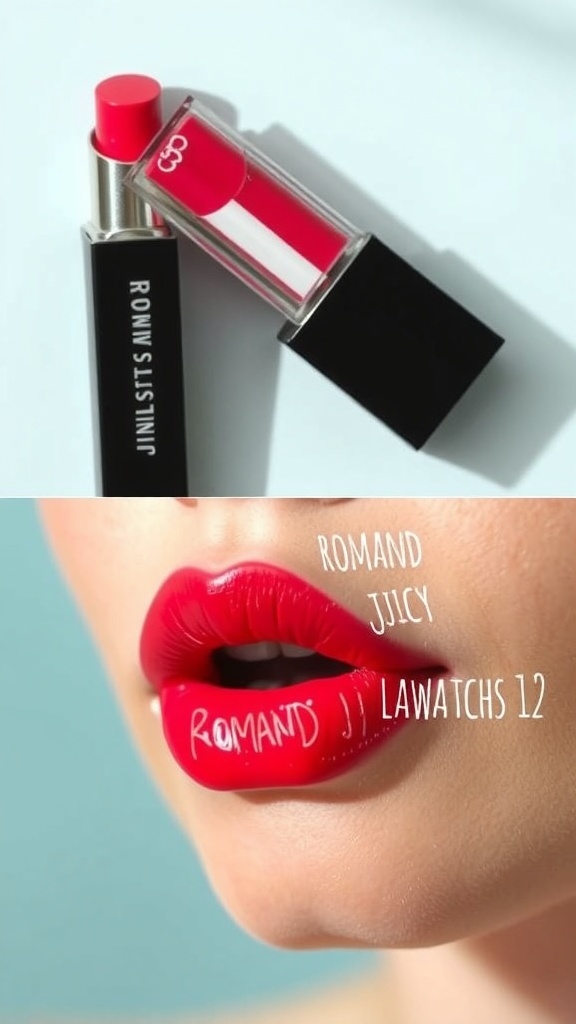 Romand Juicy Lasting Tint Swatch 12 on model